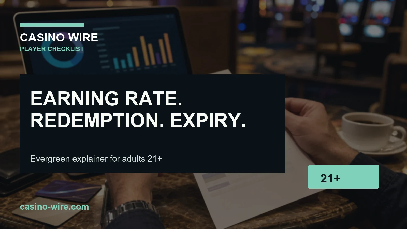 Casino loyalty checklist showing earning rate redemption options and point expiry rules