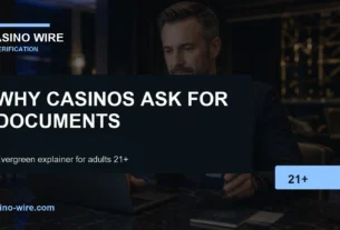 CasinoWire guide image explaining online casino ID verification KYC and account safety checks
