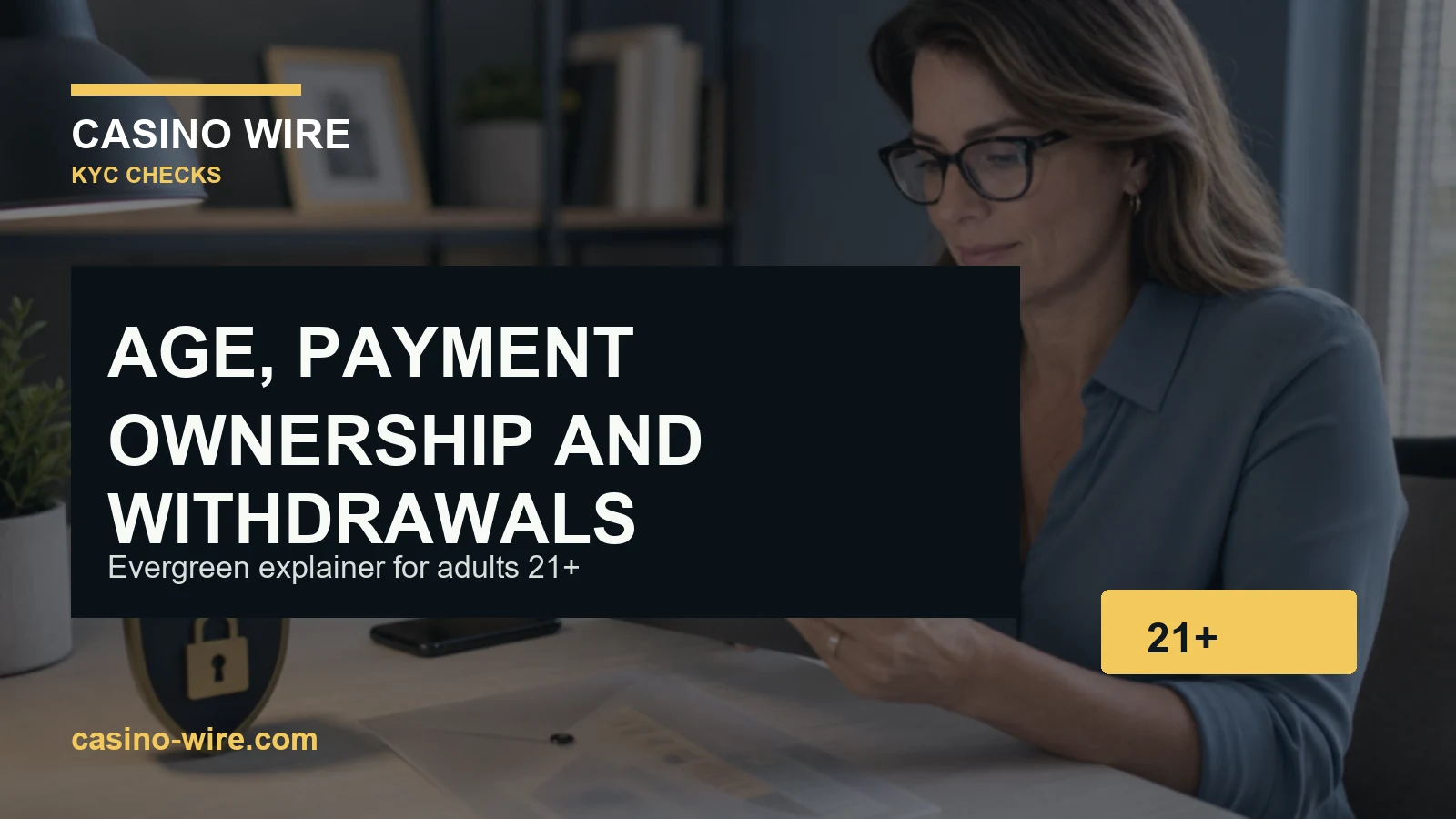 Online casino KYC checklist showing age checks payment ownership and withdrawal document review