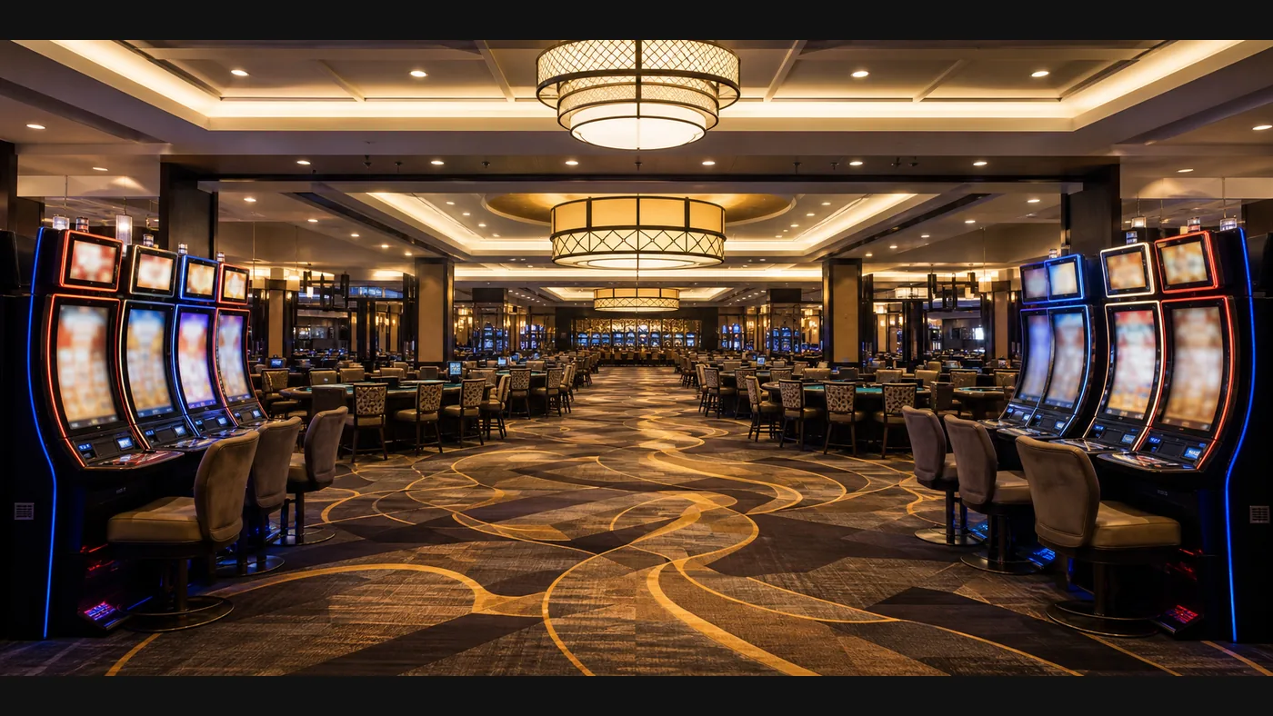 Brand-neutral casino floor illustrating Full House Resorts revenue growth in the second quarter of 2026